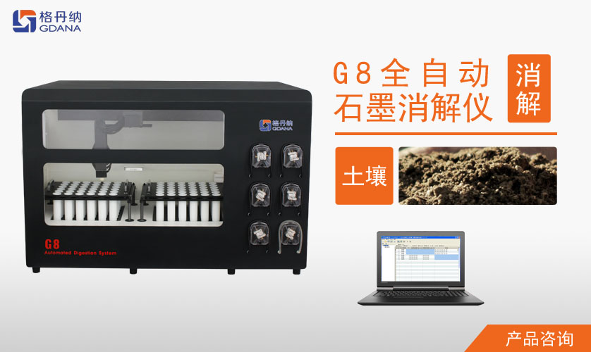 G8全自動(dòng)石墨消解儀對(duì)土壤中Cd、Cr、Cu、Pb、Ni、Zn金屬的消解